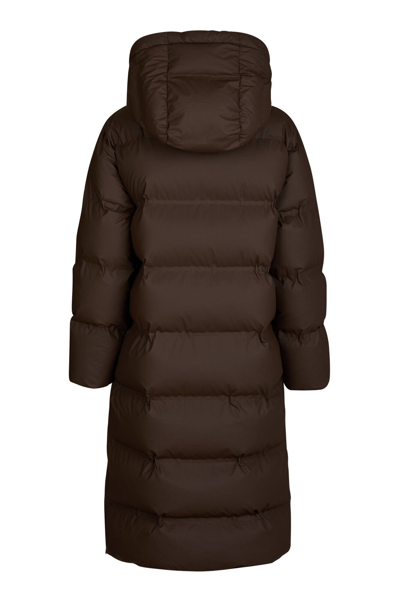 Viviana Puffer dunjakke - Dark Brown